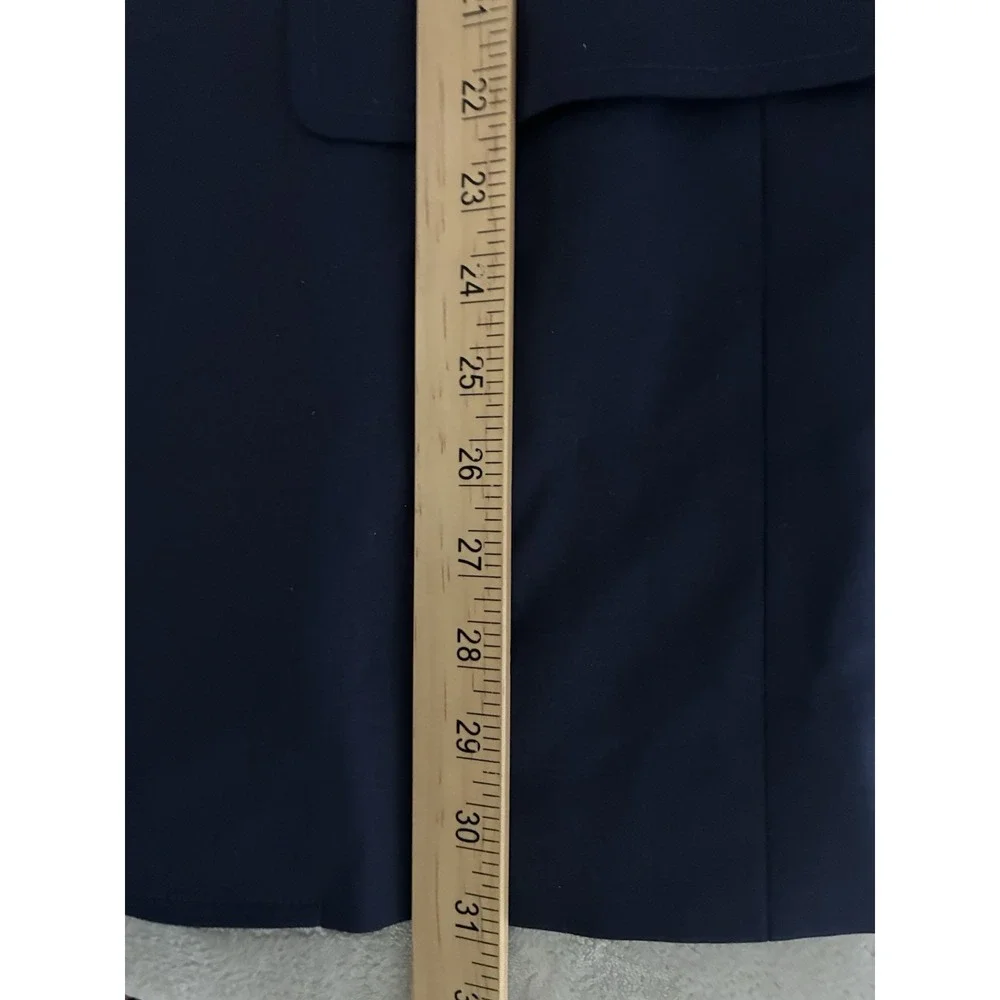 Gucci Uniform Blazer Men's 44 Navy Wool Mohair Gold Buttons